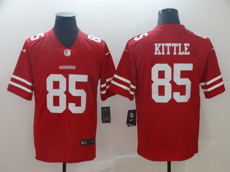 Men San Francisco 49ers #85 Kittle Red Nike Vapor Untouchable Limited Player NFL Jerseys->san francisco 49ers->NFL Jersey